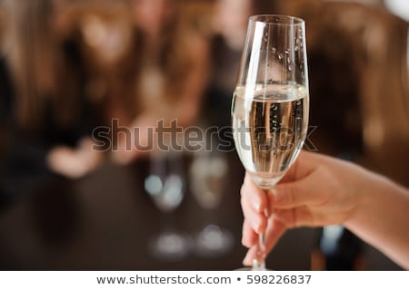 ストックフォト: Beautiful Woman With Champagne Glass At Nightclub