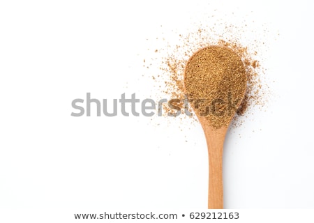 Stock photo: Curry Powder In Wooden Spoon