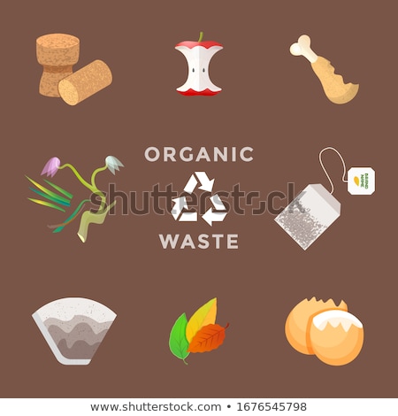 Vector Green Cutting Waste Icon Foto stock © Trikona