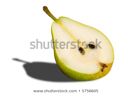 Stok fotoğraf: One And Half Ripe Pears