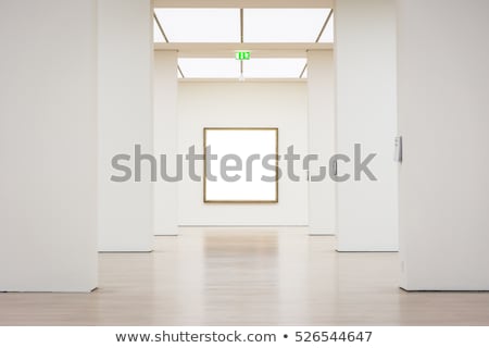 ストックフォト: Empty Art Gallery With Wooden Floor