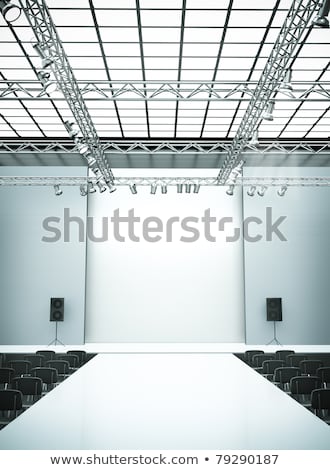 Stockfoto: Empty Runway And Chairs 3d Rendering
