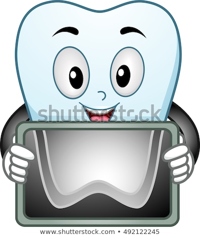 Stockfoto: Mascot Teeth Radiologic Scan