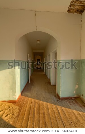 ストックフォト: Dark Hall In A Deserted Building Namibia