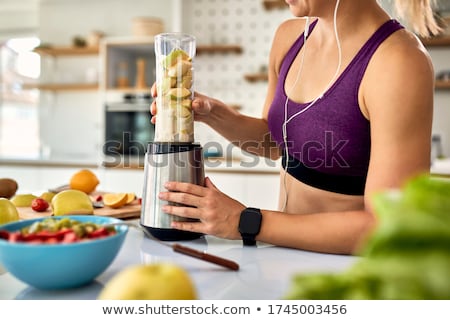 Foto stock: Blender With Fruits