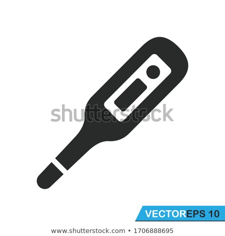 Stockfoto: Medic Sign Thermometer Isolated