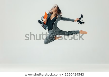 Сток-фото: Expressive Flexible Young Woman