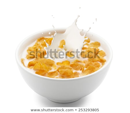 Stok fotoğraf: Healthy Breakfast Bowl With Corn Flakes