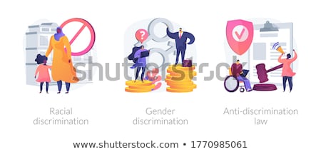 Stok fotoğraf: Discrimination Law Concept