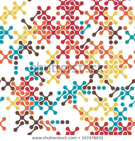 ストックフォト: Abstract Pattern Multicolored Blocks Illustration