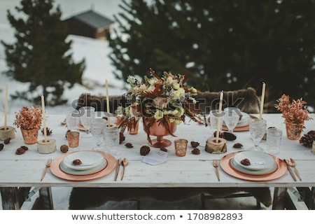 Imagine de stoc: Wedding Reception At Restaurant Bride And Groom
