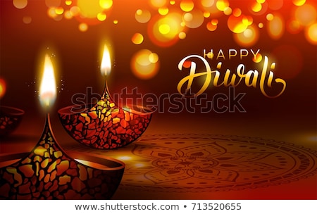 Stock photo: Beautiful Happy Diwali Festival Bokeh Banner Design