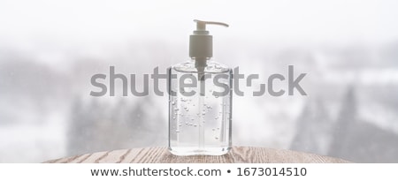Hand Sanitizer Bottle On Banner Header Background For Covid 19 Coronavirus Concept Zdjęcia stock © Maridav