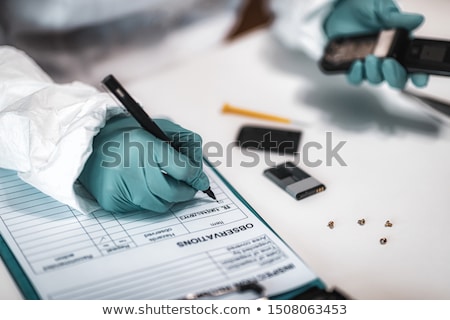 Zdjęcia stock: Forensics Researcher