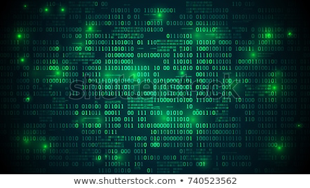 Stock photo: Green Code Background