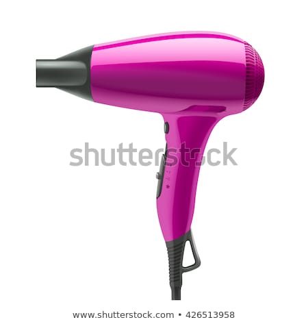 Foto stock: Hair Dryer Isolated On White