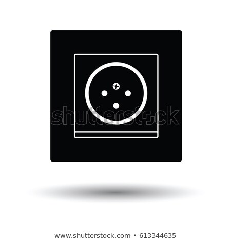 Foto stock: South Africa Electrical Socket Icon