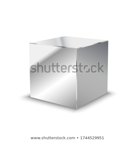 Stockfoto: Solid Metal Cube