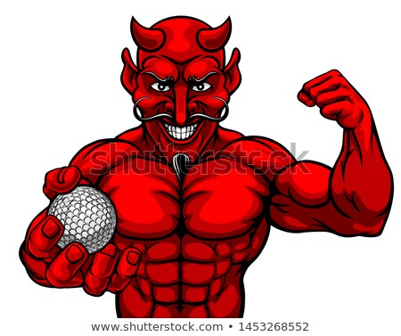 Stockfoto: Devil Golf Sports Mascot