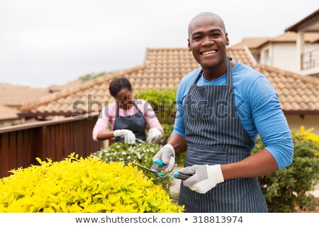 Stockfoto: Man In His Garden