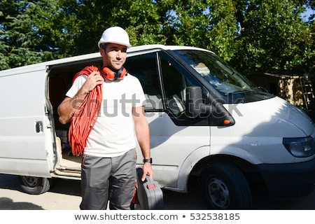 Stok fotoğraf: Young Handyman Drilling