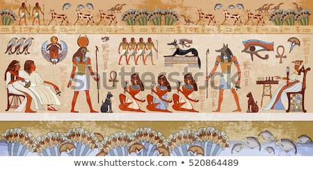 Stock foto: Egyptian Hieroglyphics