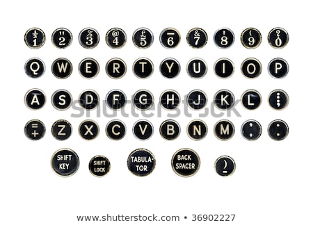 Stok fotoğraf: Best On Old Typewriters Keys