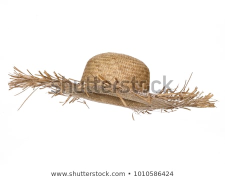 Stock photo: Summer Straw Hat Isolated On White Background