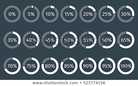 Stok fotoğraf: Pie Chart With Percentage