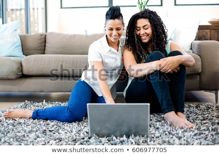 Stock fotó: Loving Lesbian Couple At Home