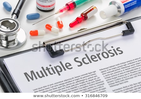 Stock photo: The Diagnosis Multiple Sclerosis Written On A Clipboard