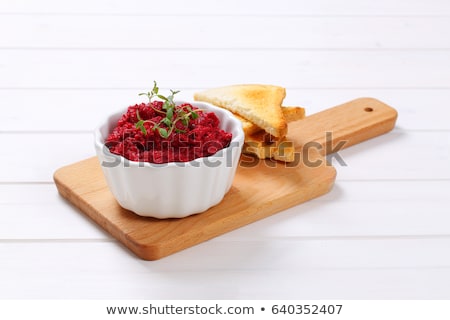 Stock fotó: Fresh Beetroot Puree With Toast