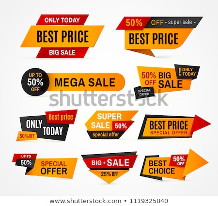 Stockfoto: Mega Sale Proposition Isolated Vector Sticker