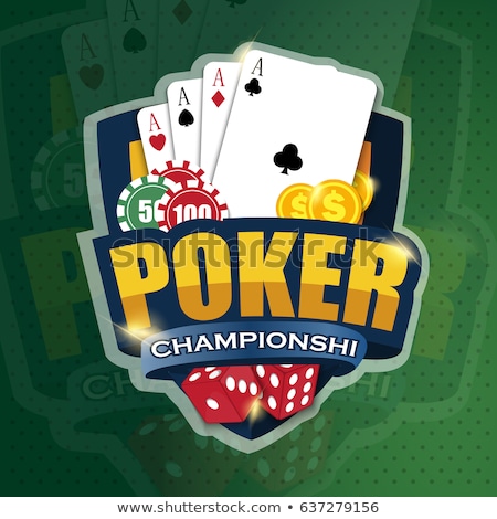 Stockfoto: Vector Illustration On A Casino Theme With Poker Cards And Playing Chips On White Background Gambli