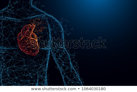 Zdjęcia stock: Heart With Cardiology