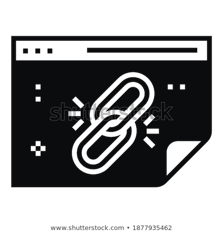 [[stock_photo]]: Cloud Technology Link Hyperlink Vector Icon Illustration Isolated On White Background