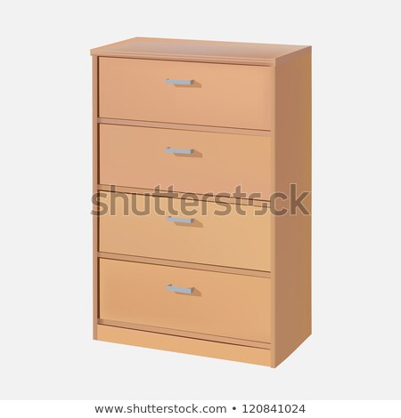 [[stock_photo]]: Wooden Cabinet With 4 Drawers