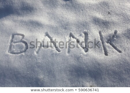 Stockfoto: Word Account Frozen In The Ice Frozen In The Ice