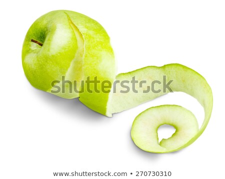 Stock fotó: Peeled Granny Smith Apple