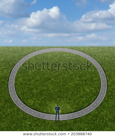 Foto stock: Going Nowhere Confusion And Lost Direction