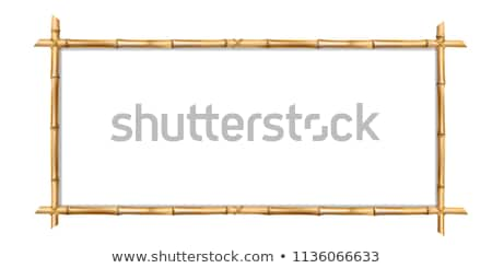 Zdjęcia stock: Bamboo Frame Made Of Stems