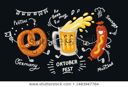 Foto d'archivio: Beer And Pretzel Oktoberfest