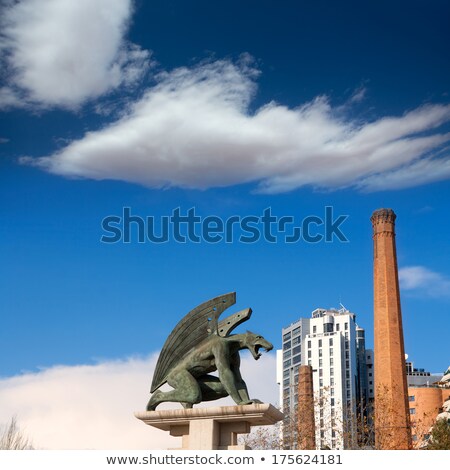 Stock photo: Valencia Pont Del Regne Reino Bridge Guardian Gargoyles