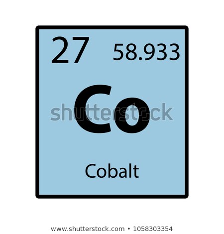 Сток-фото: Periodic Table Of The Element Cobalt Co