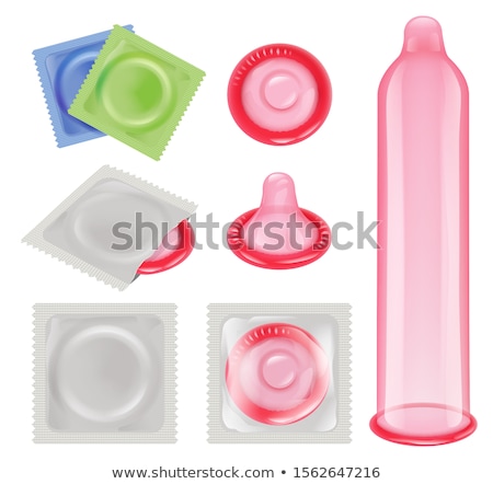 Stockfoto: Condom And Contraception Icon On White Background