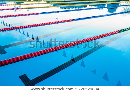 Сток-фото: Empty Swimming Pool With Lane Markers