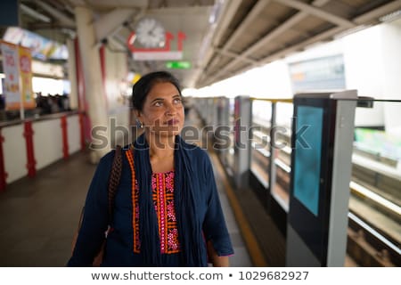 Stock fotó: Indian Mature Woman Thinking