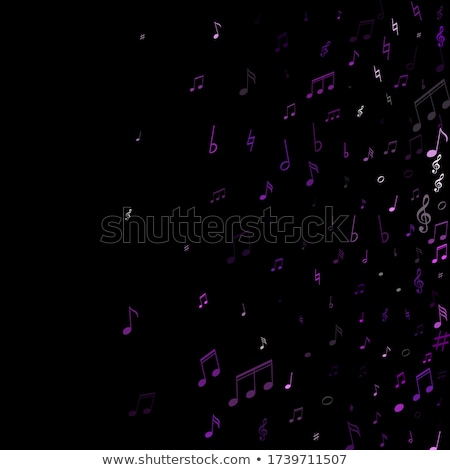 [[stock_photo]]: Music Notes Violet Vector Icon Design