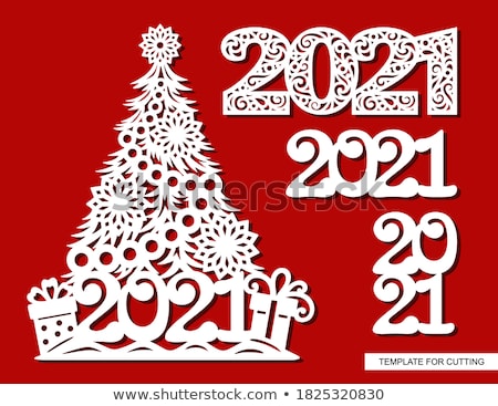 Stok fotoğraf: Digital Vector Christmas And New Year Holidays Set