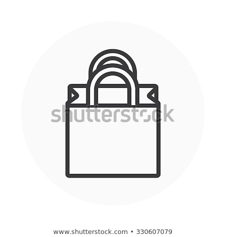 ストックフォト: Shoping Bag Vector Icon Flat Design